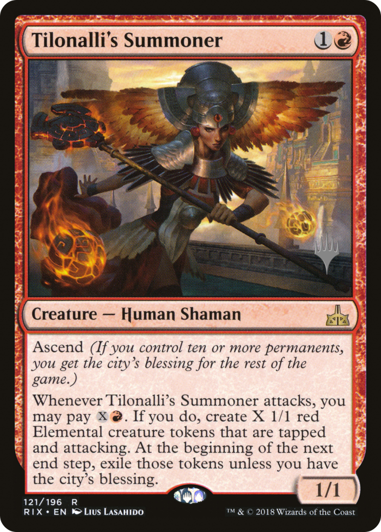 Tilonalli's Summoner (Promo Pack) [Rivals of Ixalan Promos]-1