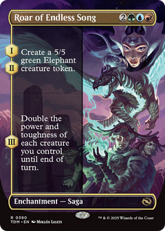Roar of Endless Song (Borderless) [Tarkir: Dragonstorm]-1