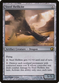 Steel Hellkite [Scars of Mirrodin Prerelease Promos]-1