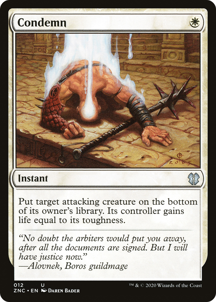 Condemn [Zendikar Rising Commander]-1