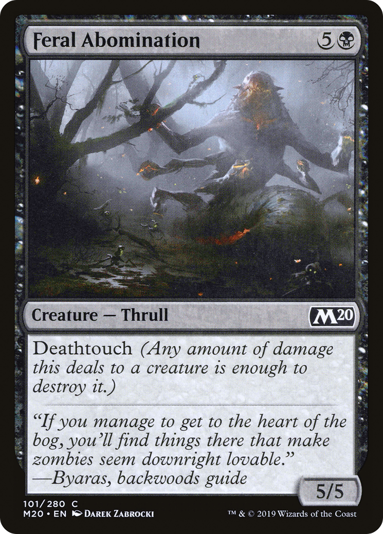Feral Abomination [Core Set 2020]-1