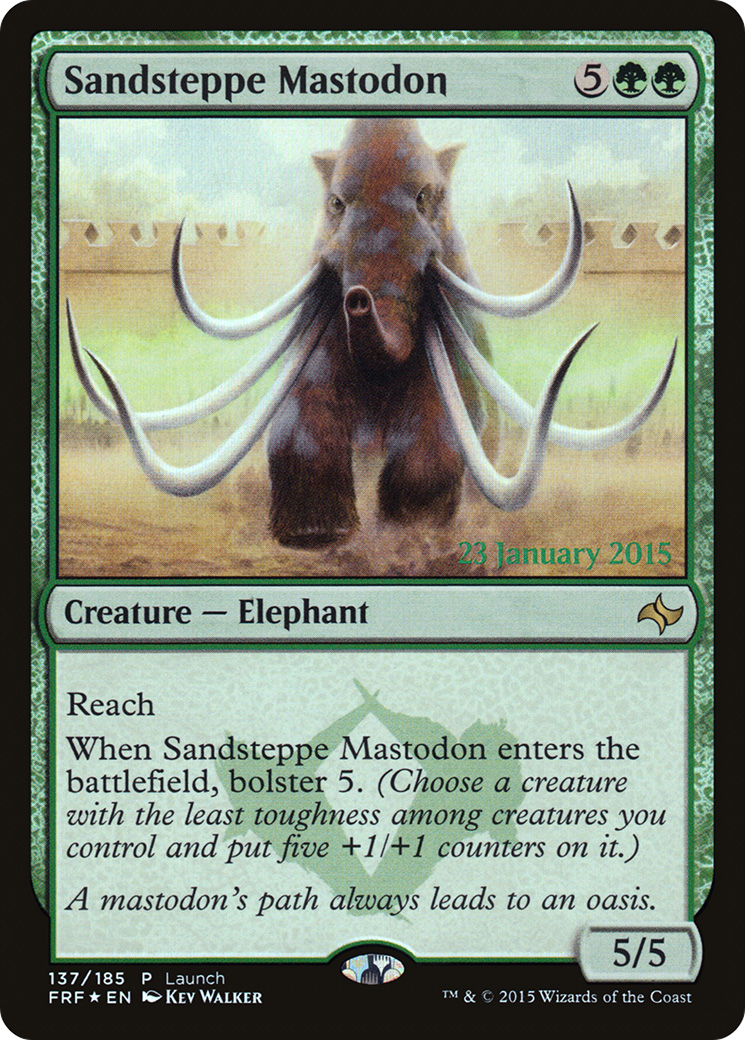 Sandsteppe Mastodon (Launch) [Fate Reforged Prerelease Promos]-1
