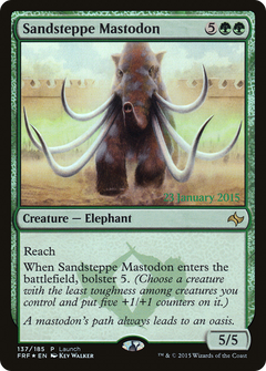 Sandsteppe Mastodon (Launch) [Fate Reforged Prerelease Promos]-1