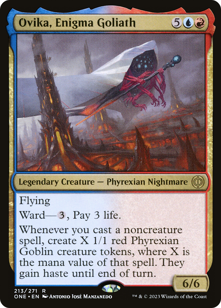 Ovika, Enigma Goliath [Phyrexia: All Will Be One]-1