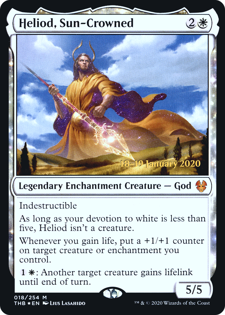 Heliod, Sun-Crowned [Theros Beyond Death Prerelease Promos]-1