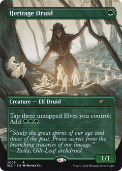 Heritage Druid (Borderless) [Secret Lair Countdown Kit]-1