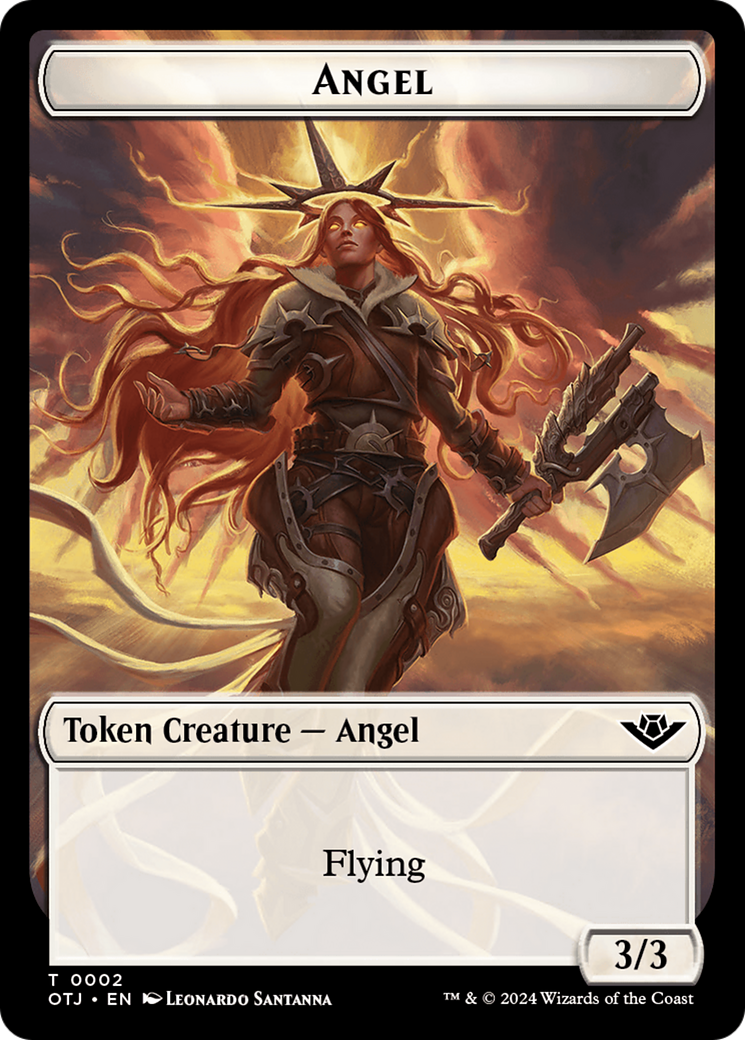 Angel Token [Outlaws of Thunder Junction Tokens]-1