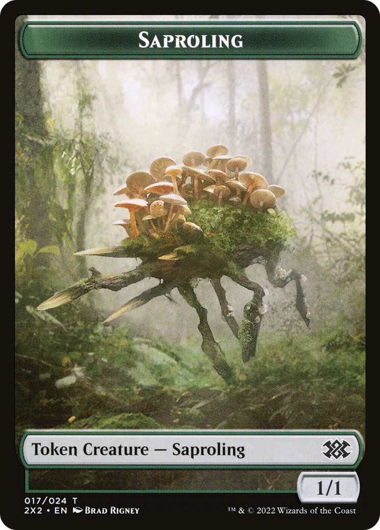Saproling (T2X2-017) - Double Masters 2022 Tokens-1