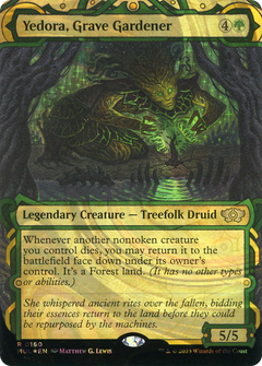 Yedora, Grave Gardener (Halo Foil) (MUL-160) - Multiverse Legends: (Showcase) (Borderless) Foil-1