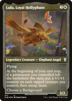 Lulu, Loyal Hollyphant (CLB-477) - Commander Legends: Battle for Baldur's Gate Etched Foil-1
