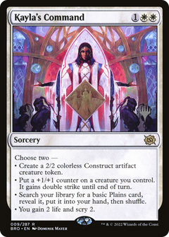 Kayla's Command (Promo Pack) [The Brothers' War Promos]-1