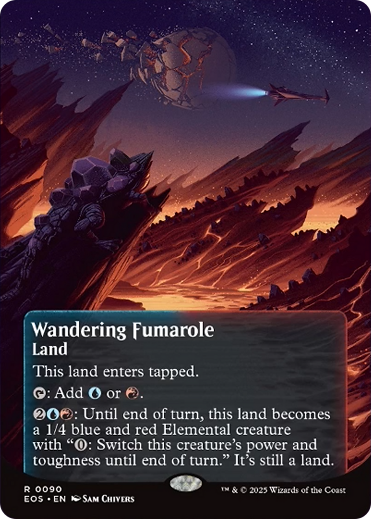 Wandering Fumarole (0090) (Borderless) [Edge of Eternities: Stellar Sights]-1