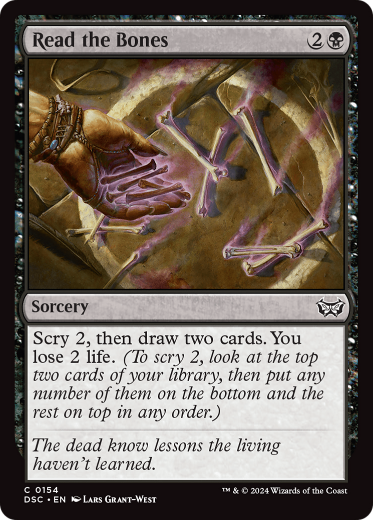 Read the Bones [Duskmourn: House of Horror Commander]-1