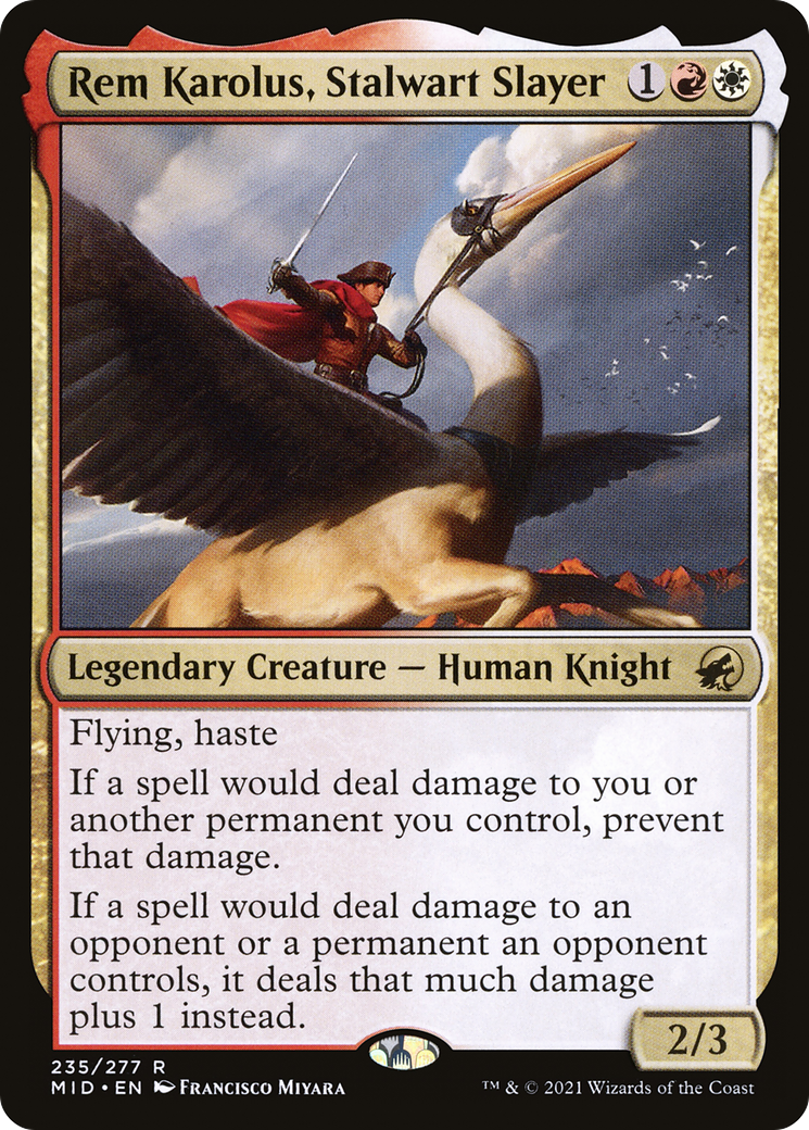Rem Karolus, Stalwart Slayer [Innistrad: Midnight Hunt]-1