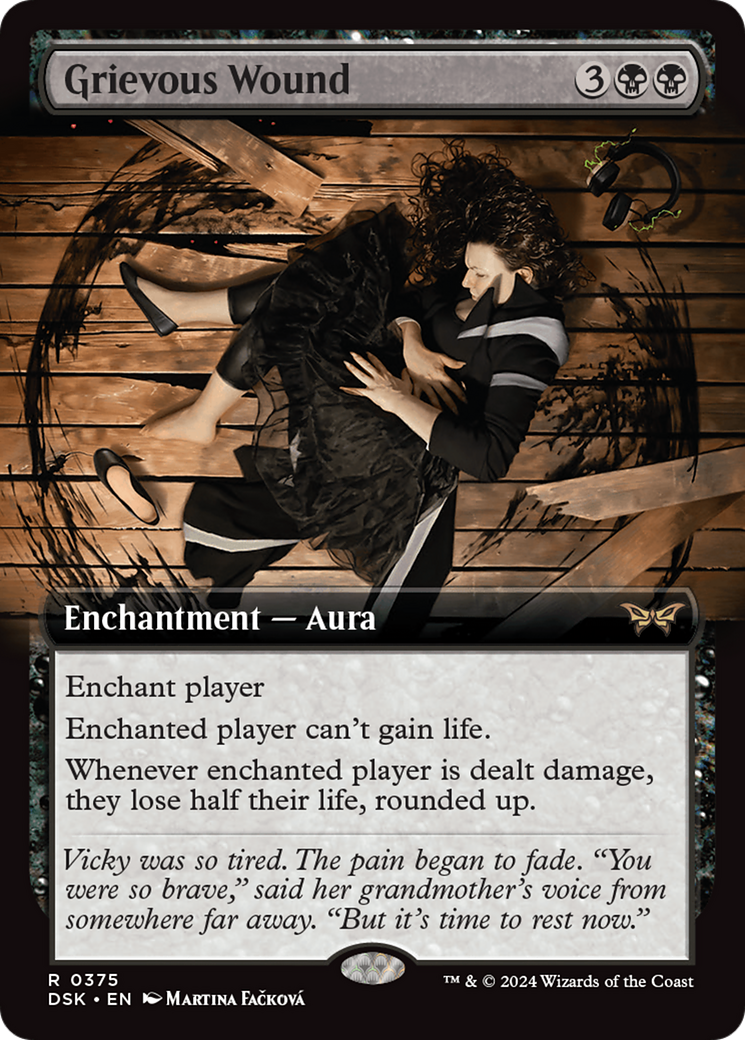 Grievous Wound (Extended Art) [Duskmourn: House of Horror]-1