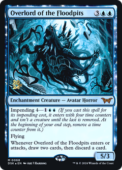 Overlord of the Floodpits [Duskmourn: House of Horror Prerelease Promos]-1