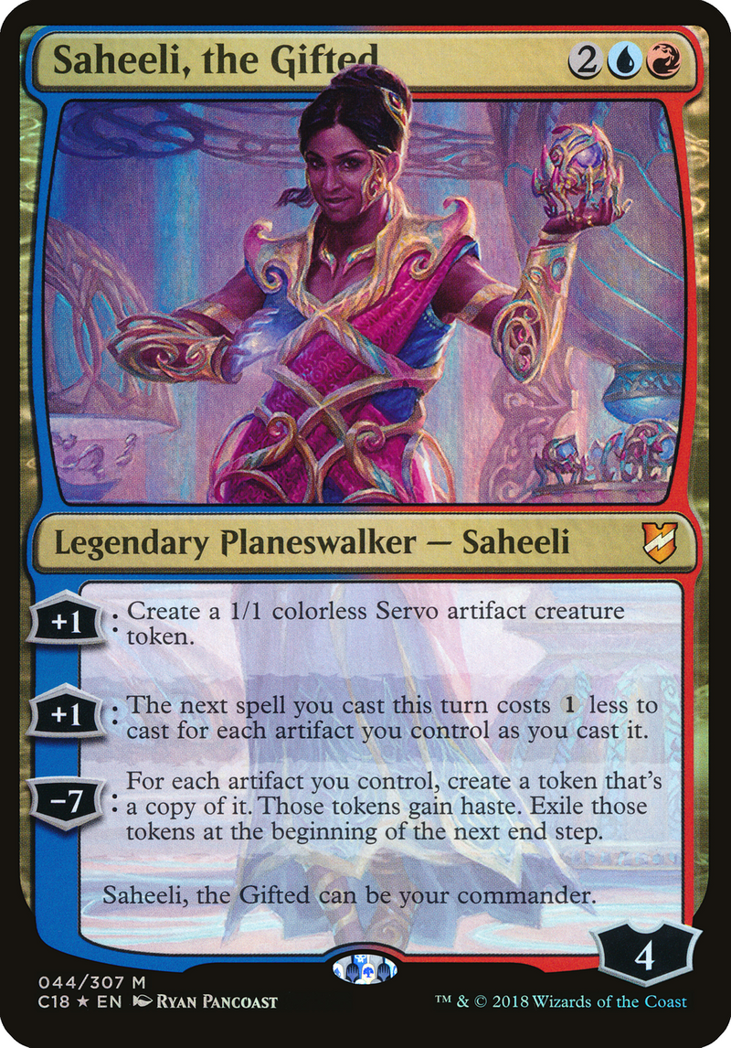 Saheeli, the Gifted (Oversized) [Commander 2018 Oversized]-1
