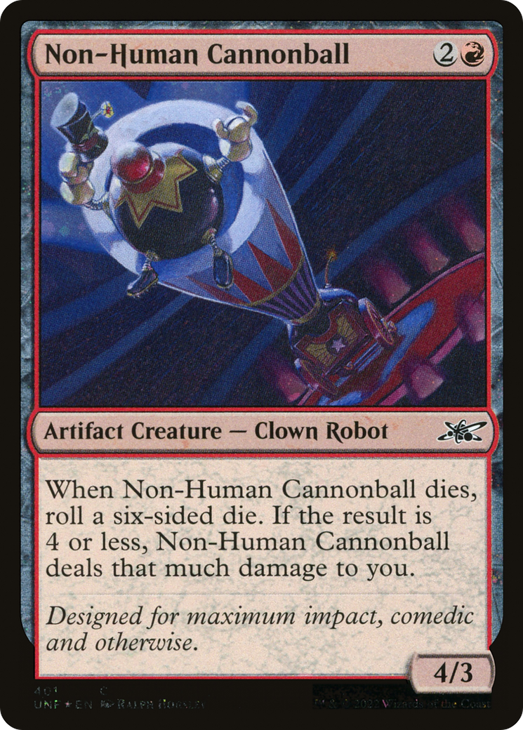 Non-Human Cannonball (Galaxy Foil) [Unfinity]-1