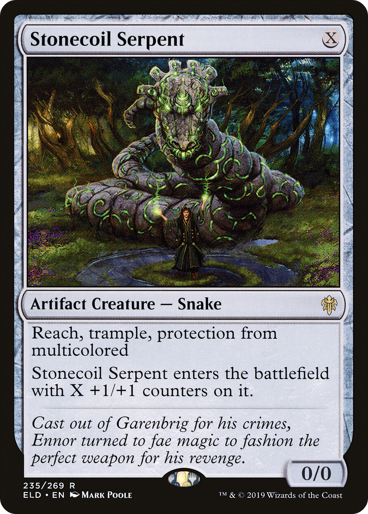 Stonecoil Serpent [Throne of Eldraine]-1