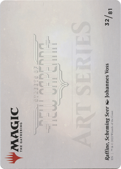 Raffine, Scheming Seer // Raffine, Scheming Seer (ASNC-032) - New Capenna Art Series (Borderless) Foil-2
