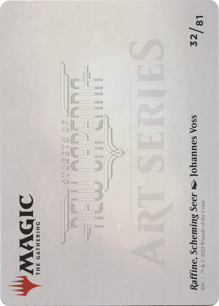 Raffine, Scheming Seer // Raffine, Scheming Seer (ASNC-032) - New Capenna Art Series (Borderless) Foil-2