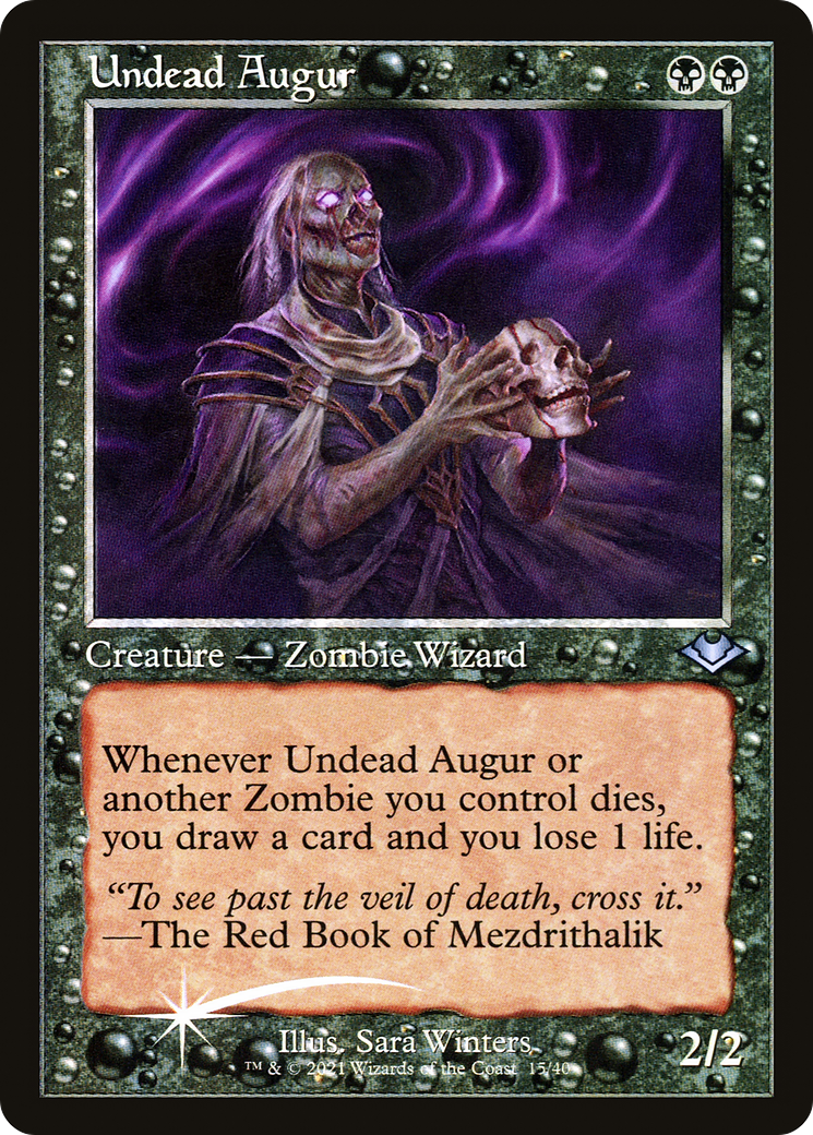 Undead Augur (Retro Frame) (MH1-015) - Modern Horizons 1 Timeshifts Etched Foil-1