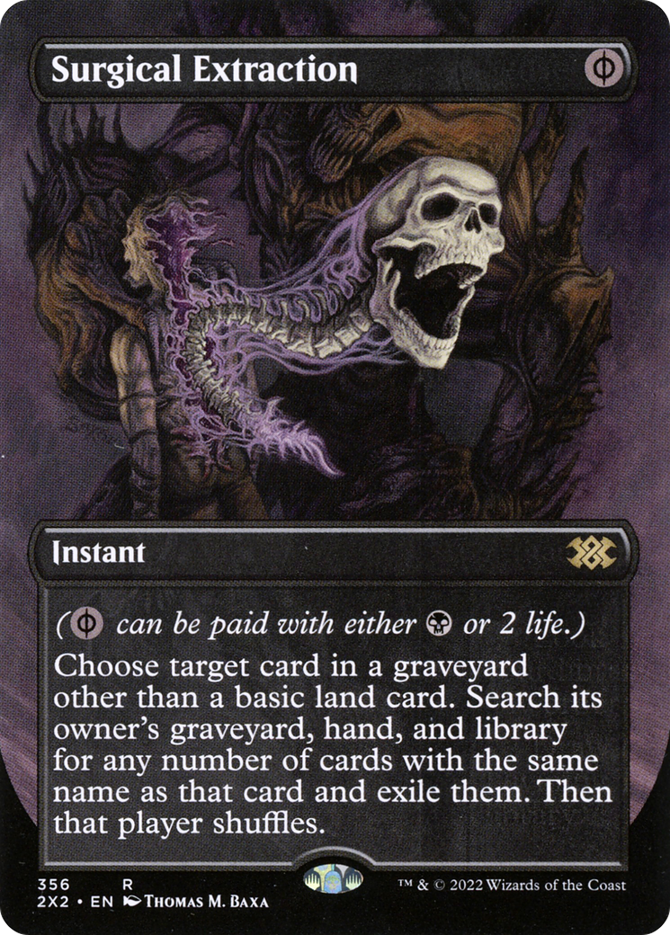 Surgical Extraction (Borderless Alternate Art) [Double Masters 2022]-1