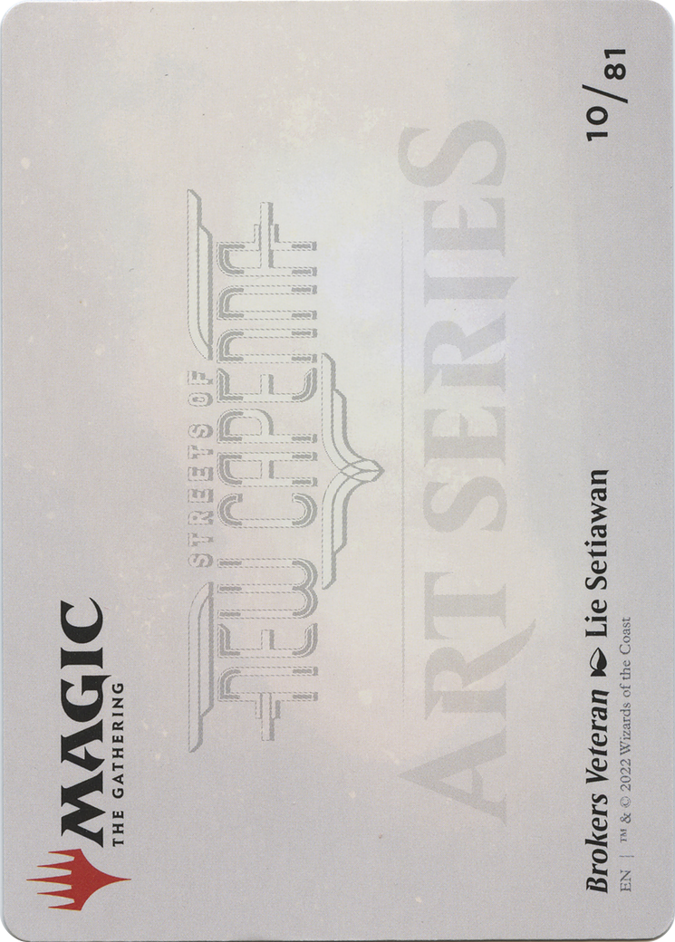 Brokers Veteran // Brokers Veteran (ASNC-010) - New Capenna Art Series (Borderless) Foil-2