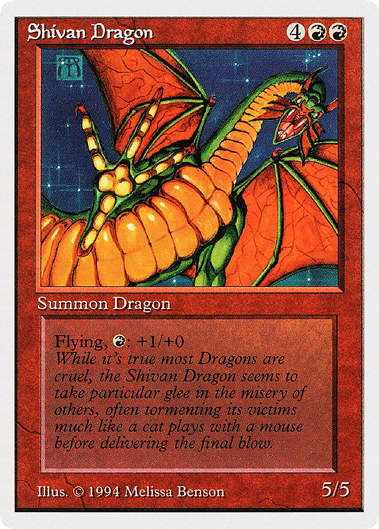 Shivan Dragon [Summer Magic / Edgar]-1