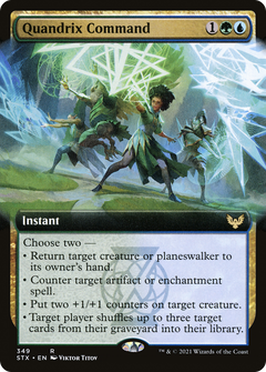 Quandrix Command (Extended Art) [Strixhaven: School of Mages]-1