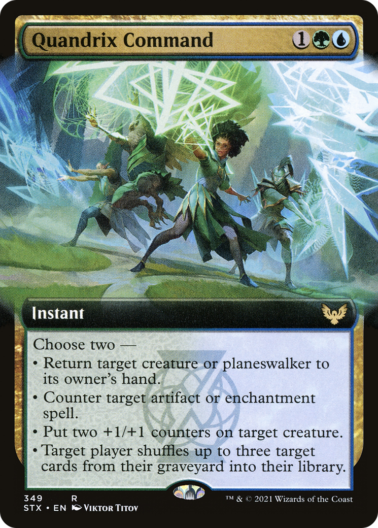 Quandrix Command (Extended Art) [Strixhaven: School of Mages]-1
