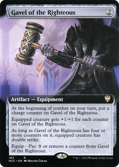 Gavel of the Righteous (Extended Art) [Streets of New Capenna Commander]-1
