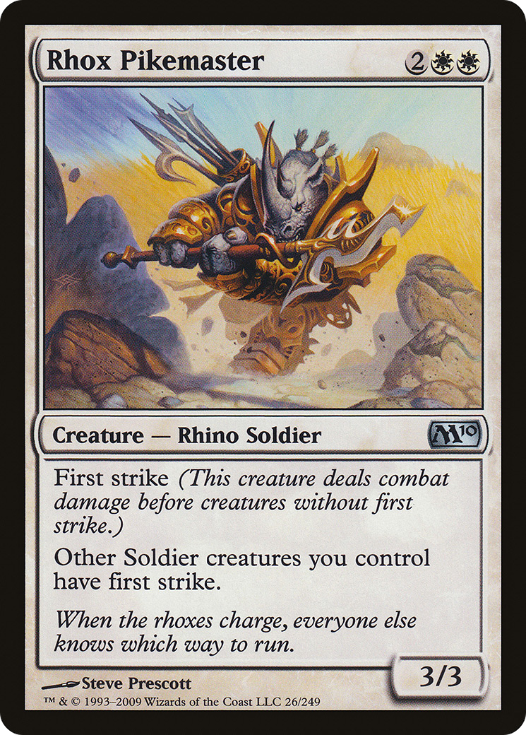 Rhox Pikemaster [Magic 2010]-1