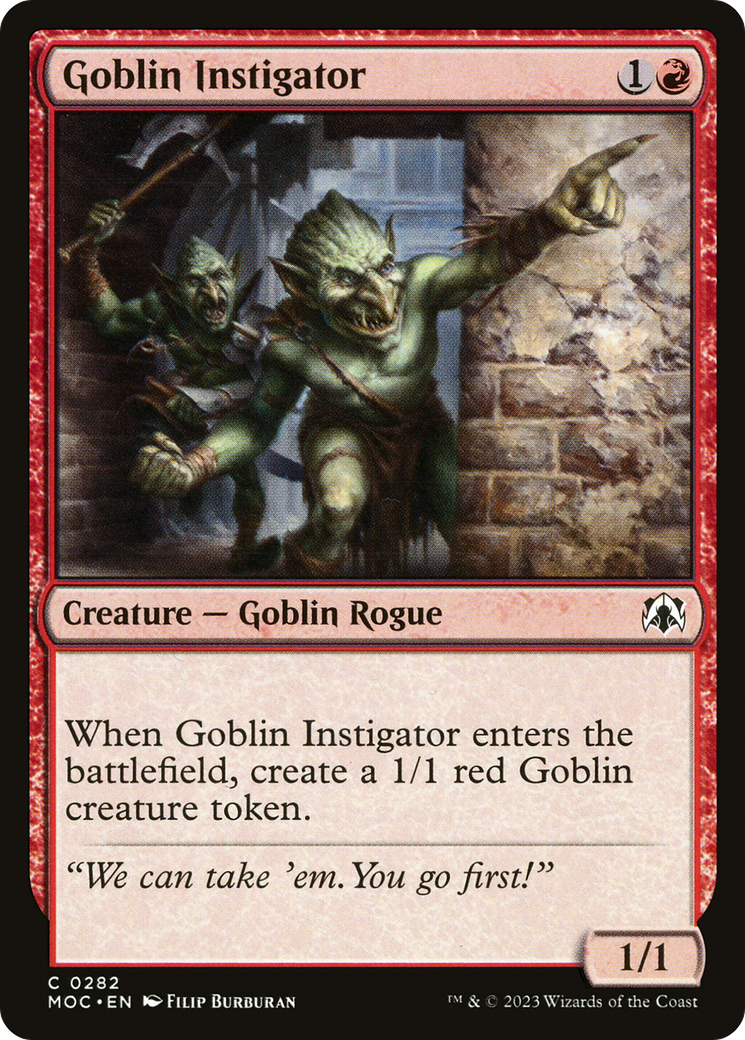 Goblin Instigator [March of the Machine Commander]-1
