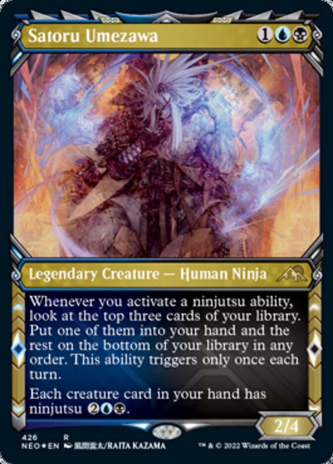 Satoru Umezawa (Showcase) (Foil Etched) [Kamigawa: Neon Dynasty]-1
