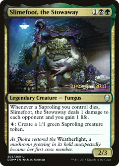 Slimefoot, the Stowaway [Dominaria Prerelease Promos]-1