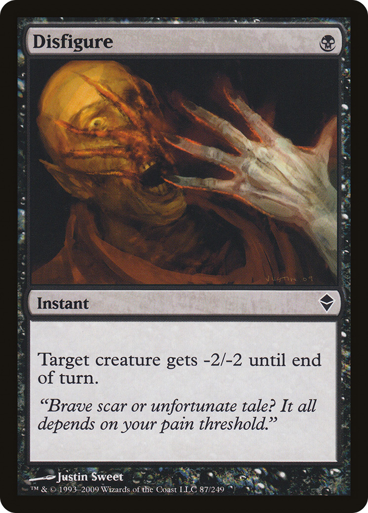 Disfigure [Zendikar]-1
