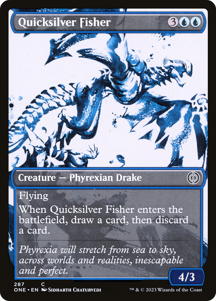 Quicksilver Fisher (Showcase Ichor) [Phyrexia: All Will Be One]-1