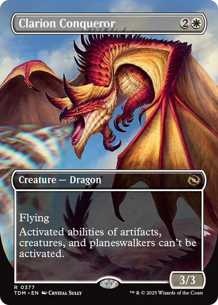 Clarion Conqueror (Borderless) [Tarkir: Dragonstorm]-1