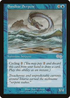 Sandbar Serpent [Urza's Saga]-1