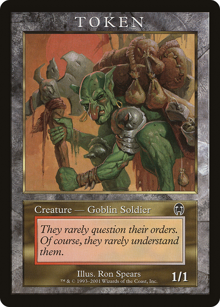 Goblin Soldier Token [Magic Player Rewards 2001]-1