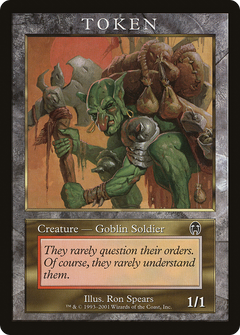 Goblin Soldier Token [Magic Player Rewards 2001]-1