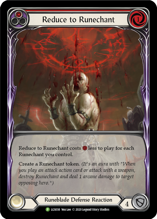 Reduce to Runechant (Red) [LGS038] (Promo)  Rainbow Foil-1