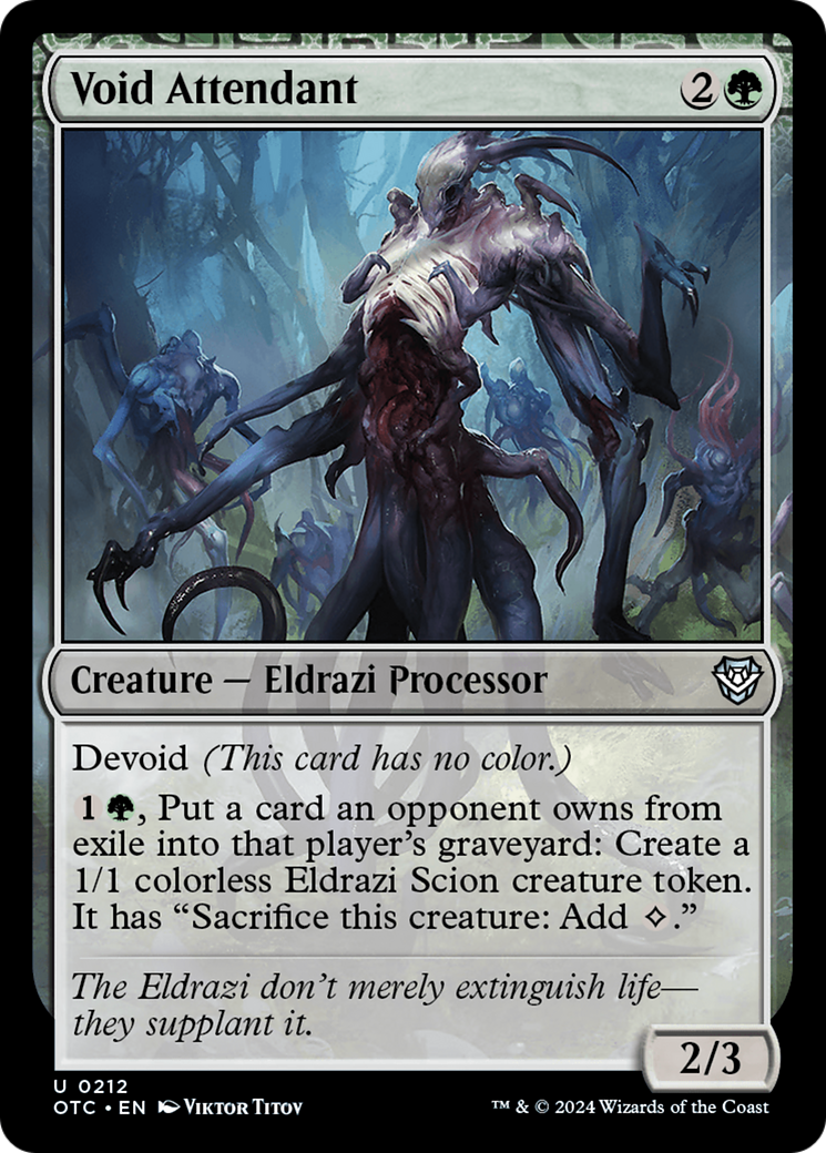 Void Attendant (OTC-212) - Outlaws of Thunder Junction Commander: (devoid)-1