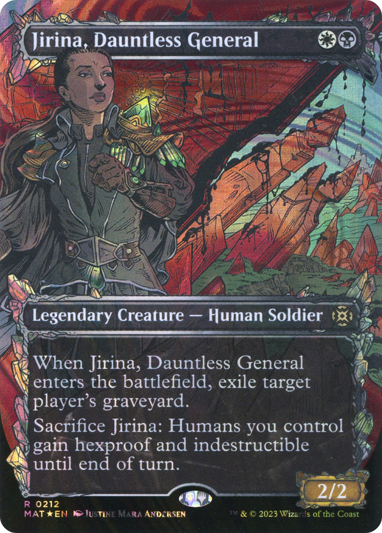 Jirina, Dauntless General (Showcase Halo Foil) [March of the Machine: The Aftermath]-1