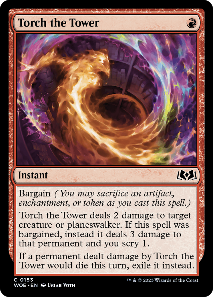 Torch the Tower [Wilds of Eldraine]-1