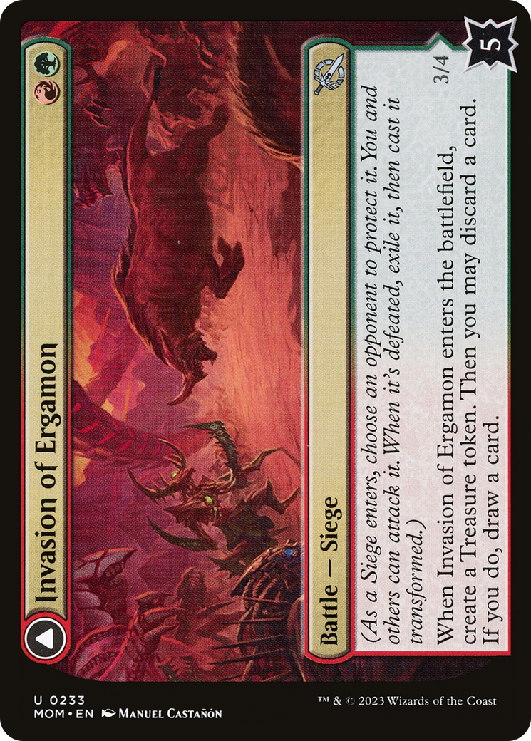 Invasion of Ergamon // Truga Cliffcharger [March of the Machine]-3
