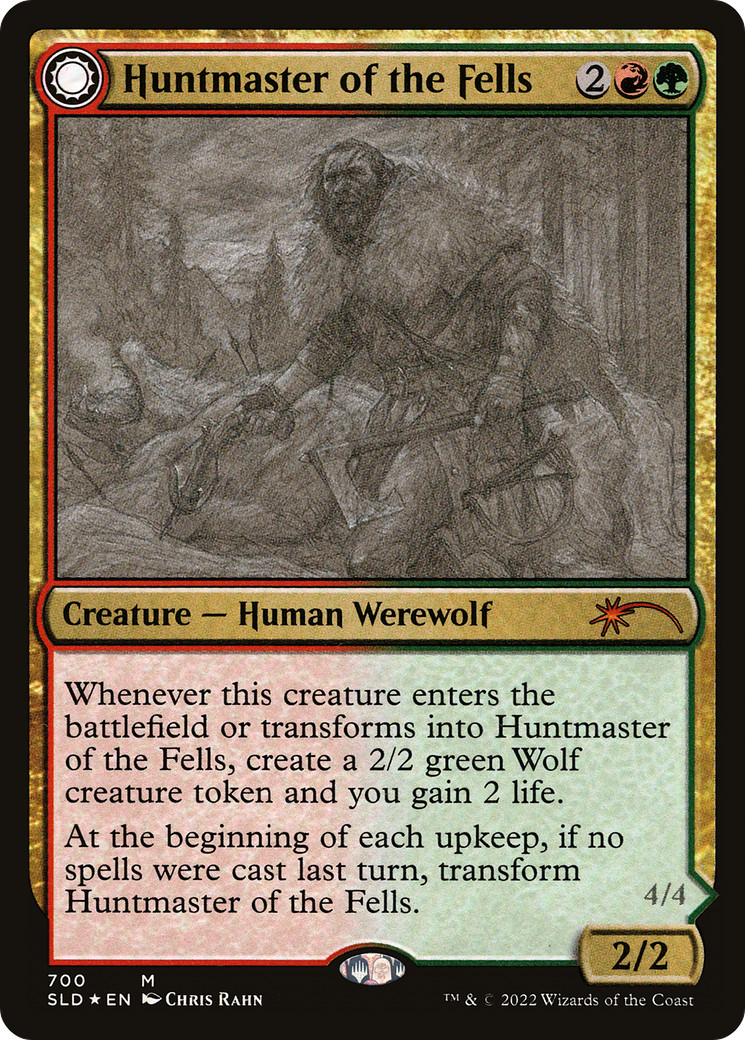 Huntmaster of the Fells // Ravager of the Fells (Sketch) [Secret Lair Drop Promos]-3