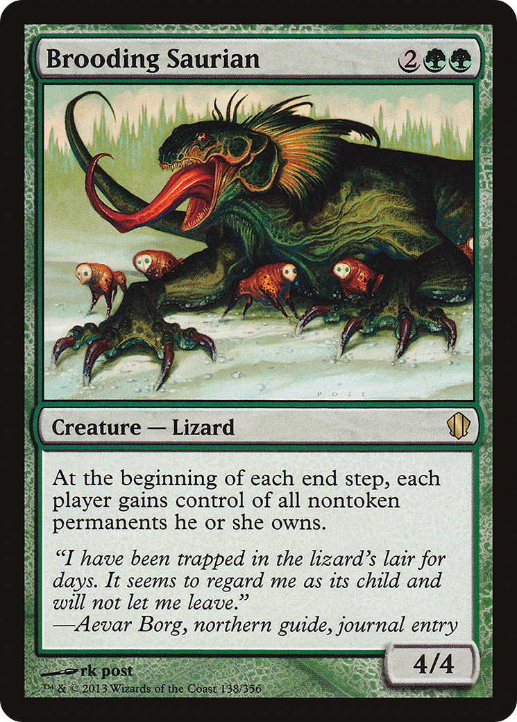 Brooding Saurian [Commander 2013]-1