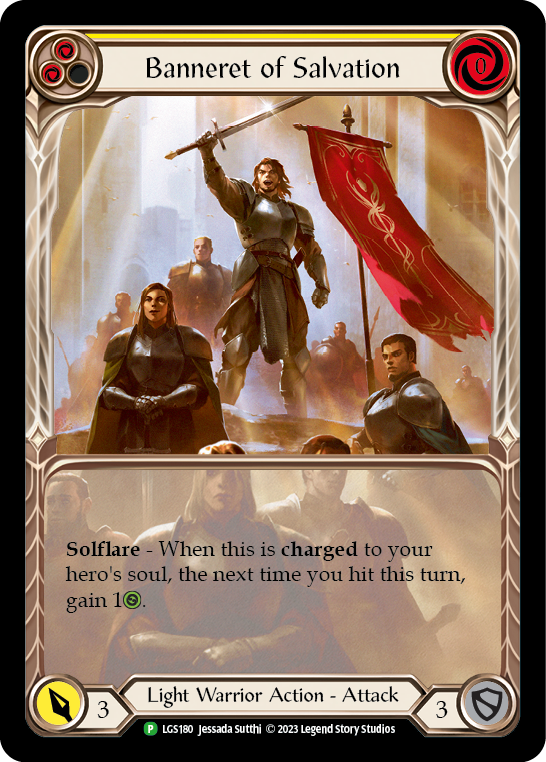Banneret of Salvation (Extended Art) [LGS180] (Promo)  Rainbow Foil-1